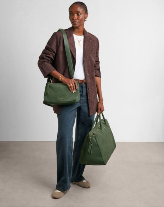 Katie Loxton | Forest Green Ascot Suedette Weekend Bag & Pouch Organiser