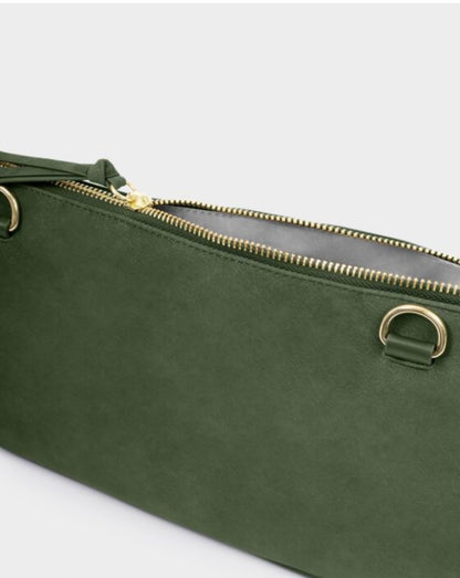 Katie Loxton | Forest Green Ascot Suedette Weekend Bag & Pouch Organiser