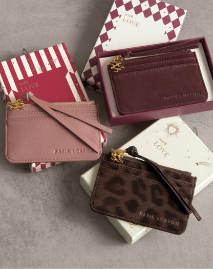 Katie Loxton | Cherry Gift Boxed Suedette Coin & Card Holder