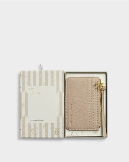 Katie Loxton | Light Taupe Gift Boxed Coin & Card Holder