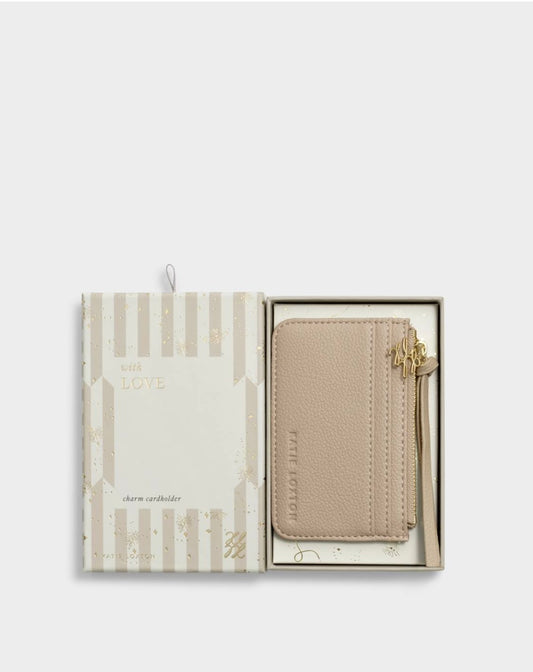 Katie Loxton | Light Taupe Gift Boxed Coin & Card Holder
