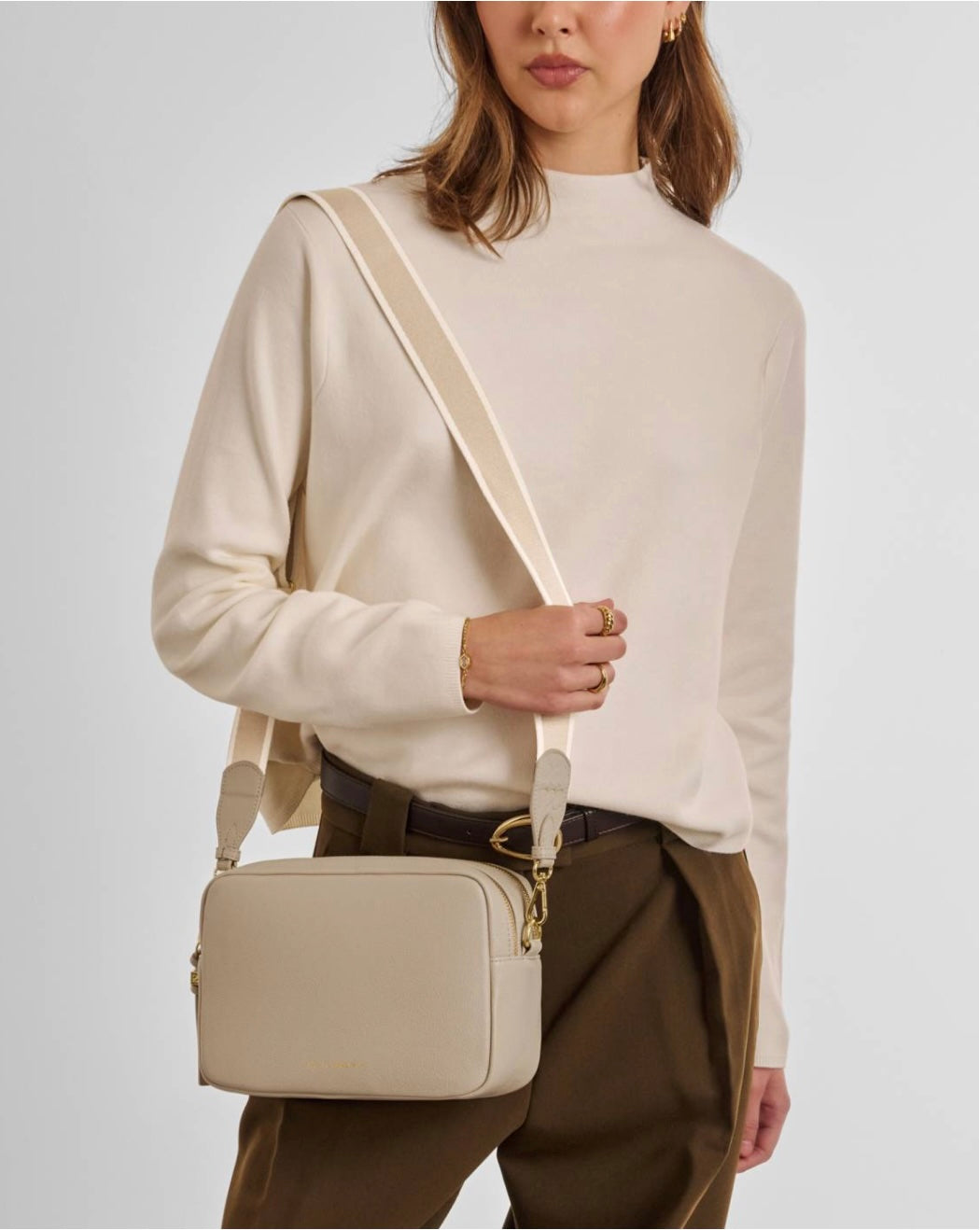 Katie Loxton | Light Taupe Lottie Large Crossbody Bag