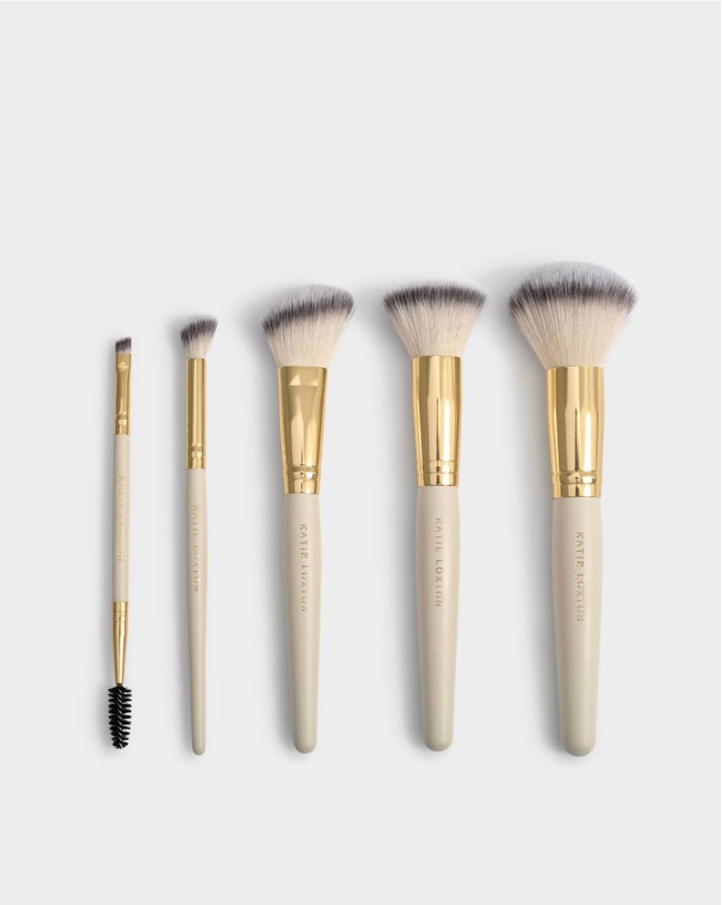Katie Loxton | Light Taupe Travel Makeup Brush Set with Case