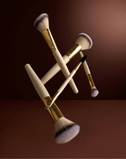 Katie Loxton | Light Taupe Travel Makeup Brush Set with Case