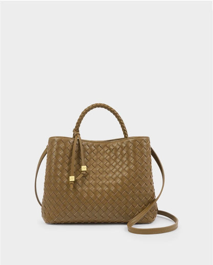 Katie Loxton | Olive Nova Hand Woven Top Handle Bag