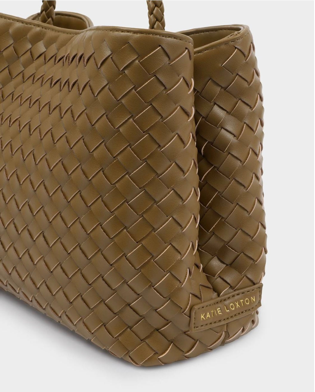 Katie Loxton | Olive Nova Hand Woven Top Handle Bag