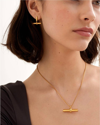 Katie Loxton | Themis Waterproof Gold T-Bar Necklace