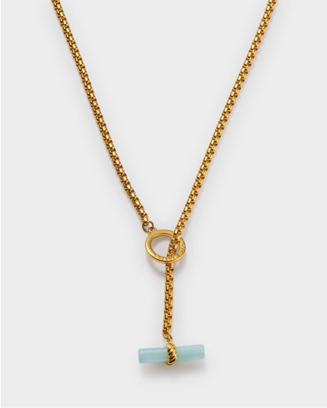 Katie Loxton | Azura Waterproof Gold T-Bar Necklace