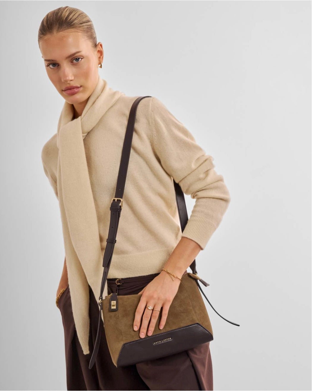 Katie Loxton | Caramel Charlbury Suedette Crossbody Bag