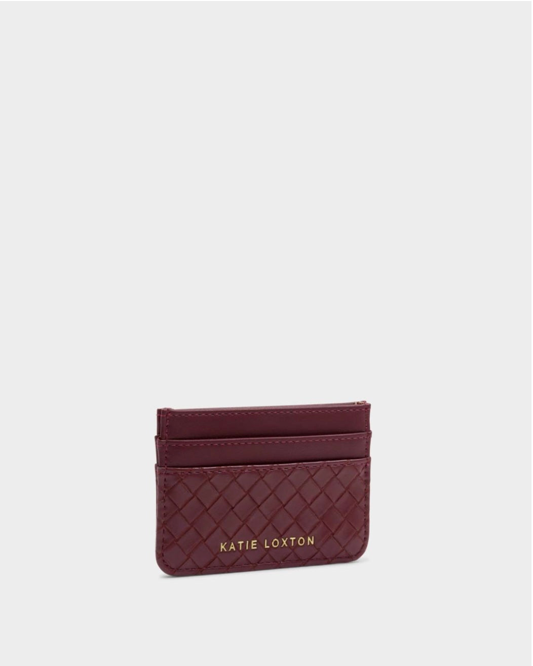 Katie Loxton | Cherry Red Nova Woven Texture Card Holder