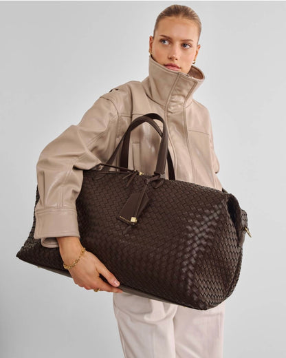 Katie Loxton | Chocolate Soho Hand Woven Weekend Bag