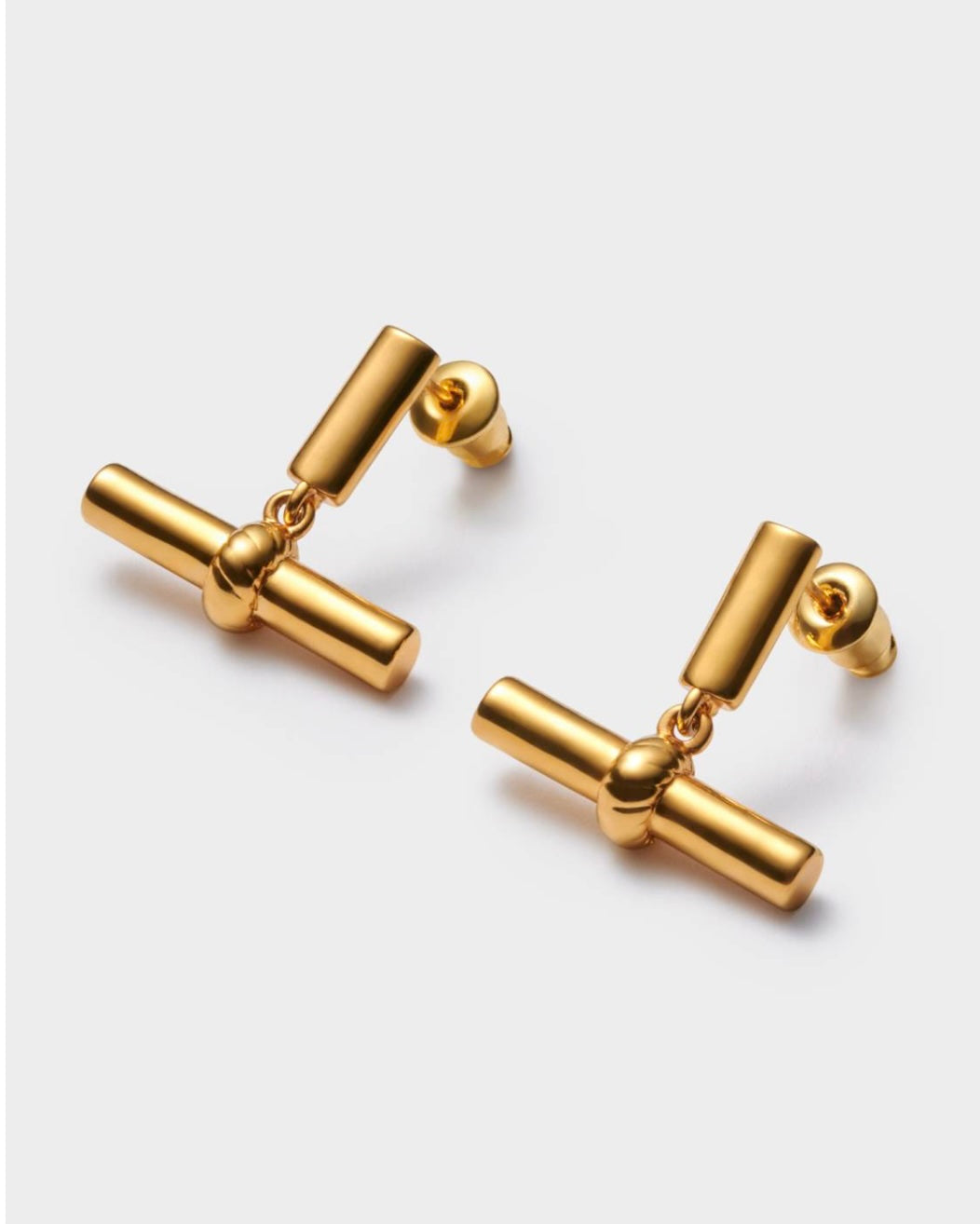 Katie Loxton | Themis Waterproof Gold T-Bar Earrings