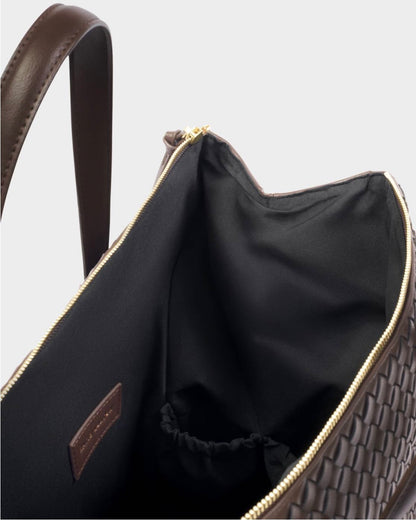 Katie Loxton | Chocolate Milan Hand Woven Cabin Bag