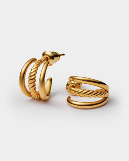 Katie Loxton | Laia Waterproof Gold Illusion Hoop Earrings