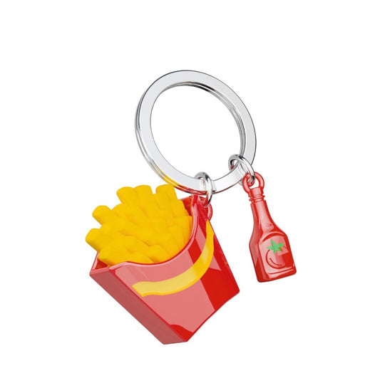 Metalmorphose | French Fries with Ketchup Keyring