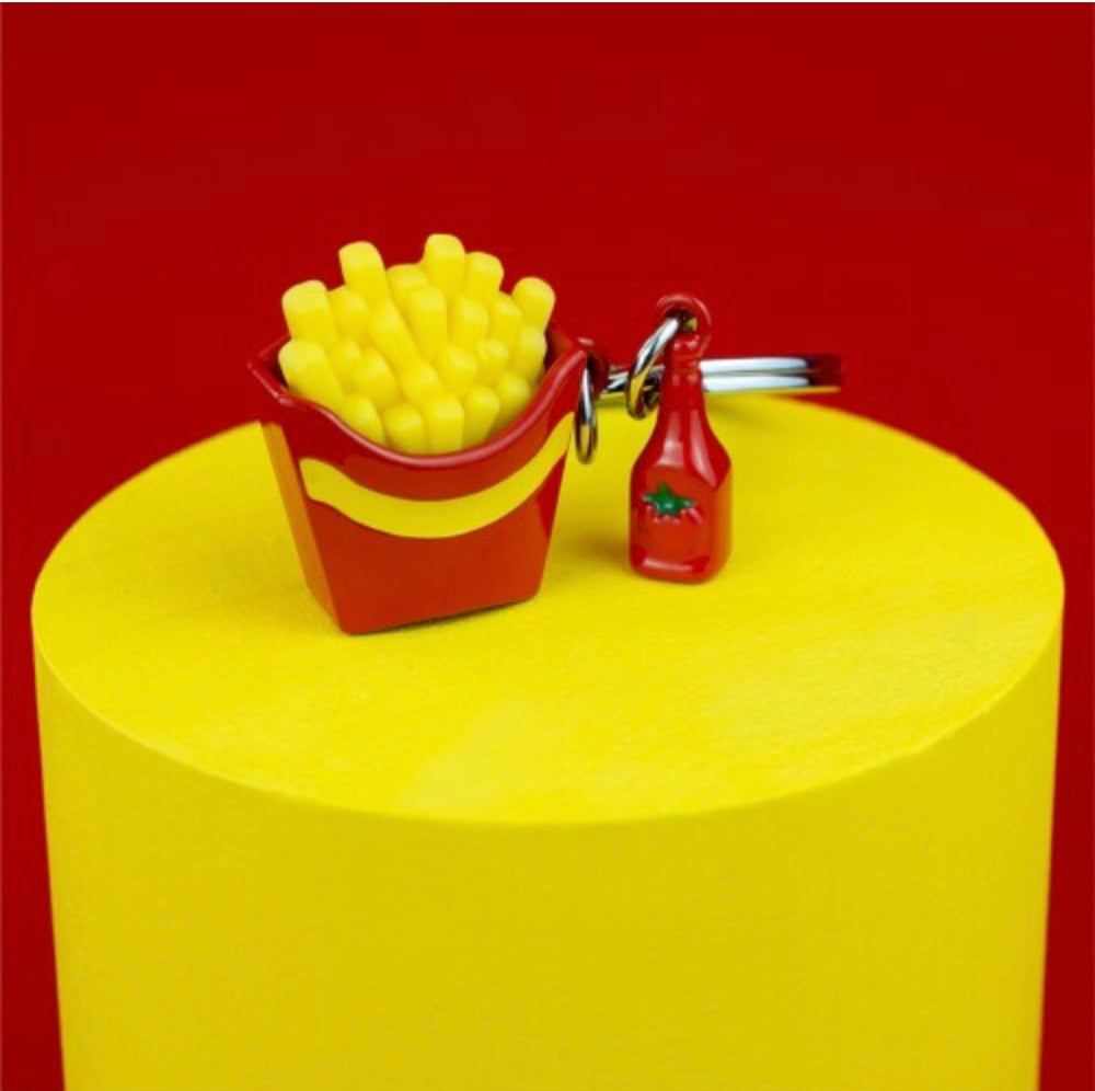 Metalmorphose | French Fries with Ketchup Keyring
