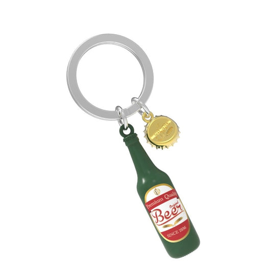Metalmorphose | Green Beer Bottle Keyring