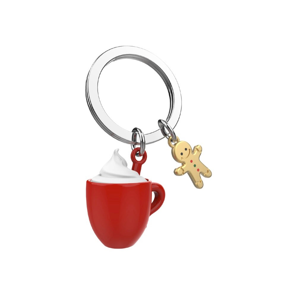 Metalmorphose | Hot Chocolate with Whipped Cream & Gingerbread Keyring