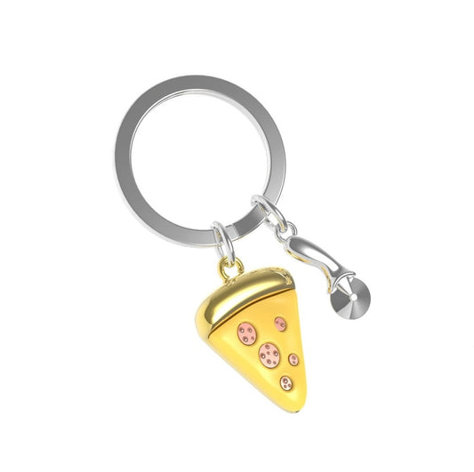 Metalmorphose | Pizza & Cutter Keyring