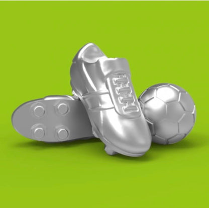 Metalmorphose | Silver Football & Shoe Keyring