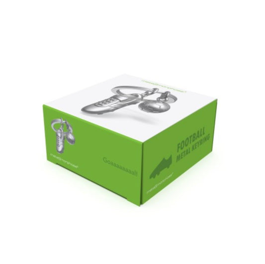 Metalmorphose | Silver Football & Shoe Keyring