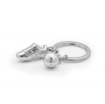 Metalmorphose | Silver Football & Shoe Keyring