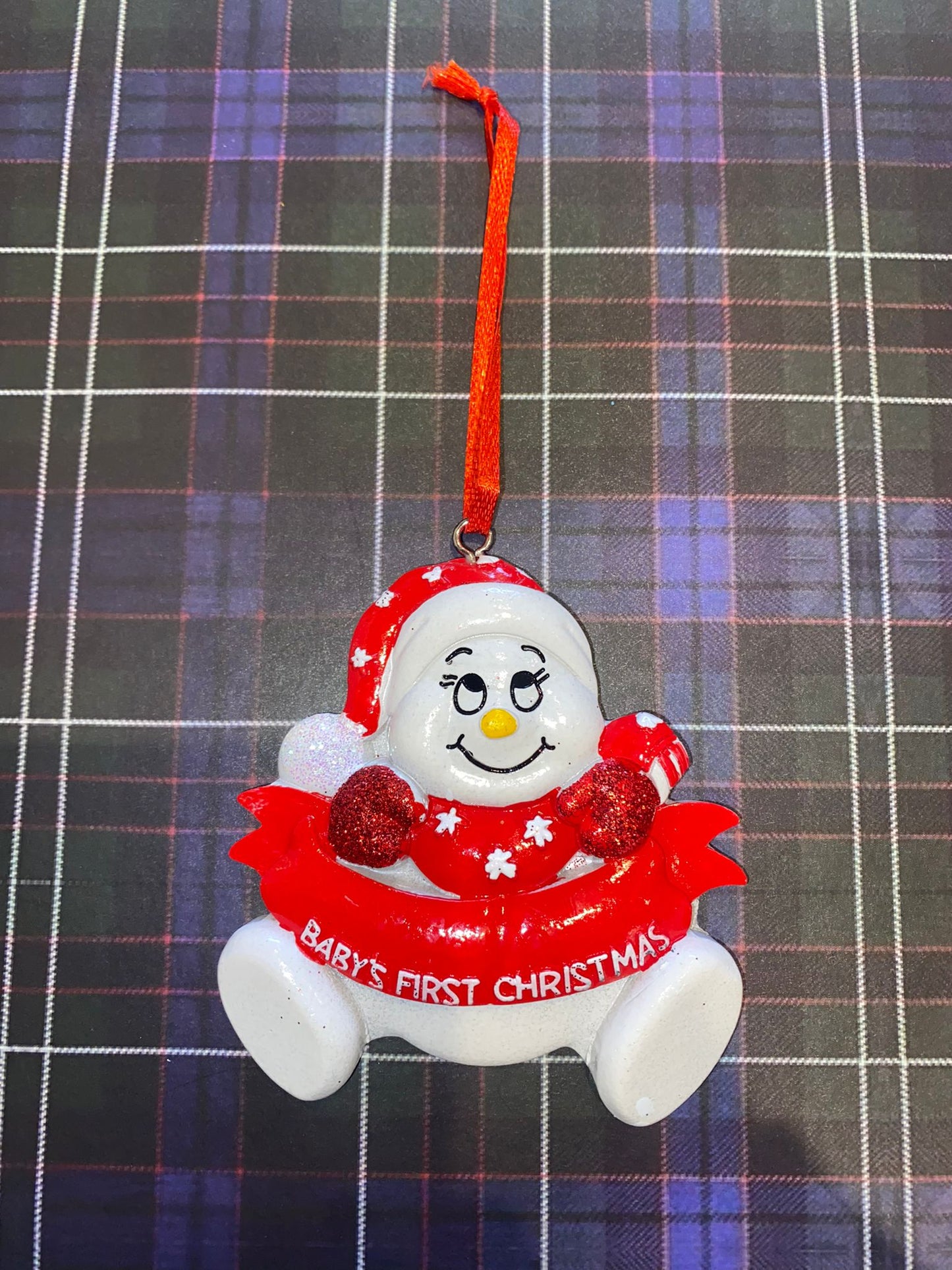 Personalised Tree Decoration - Baby's First Christmas