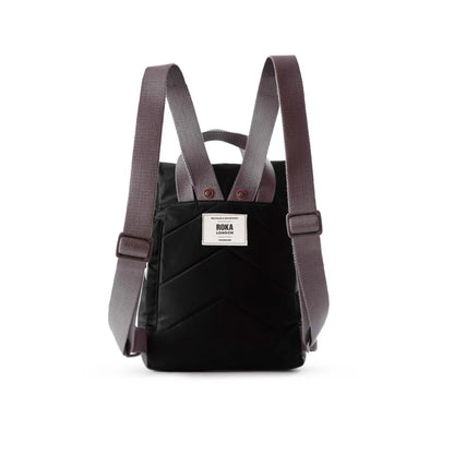 ROKA London | Black Canfield Small Roll Top Backpack
