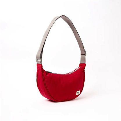 ROKA London | Chilli Taslon Farringdon Half Moon Bag