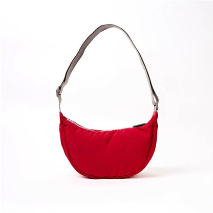 ROKA London | Chilli Taslon Farringdon Half Moon Bag