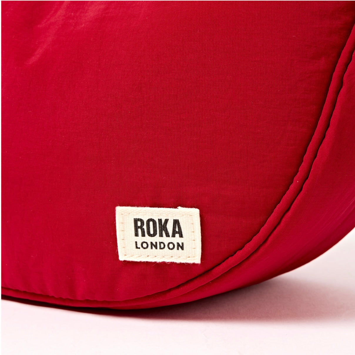 ROKA London | Chilli Taslon Farringdon Half Moon Bag
