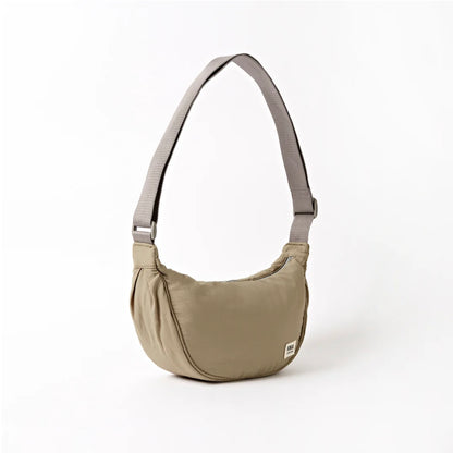 ROKA London | Taupe Farringdon Half Moon Bag
