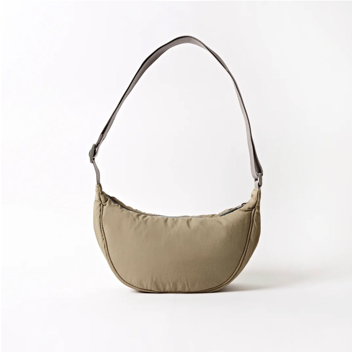 ROKA London | Taupe Farringdon Half Moon Bag