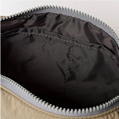 ROKA London | Taupe Farringdon Half Moon Bag