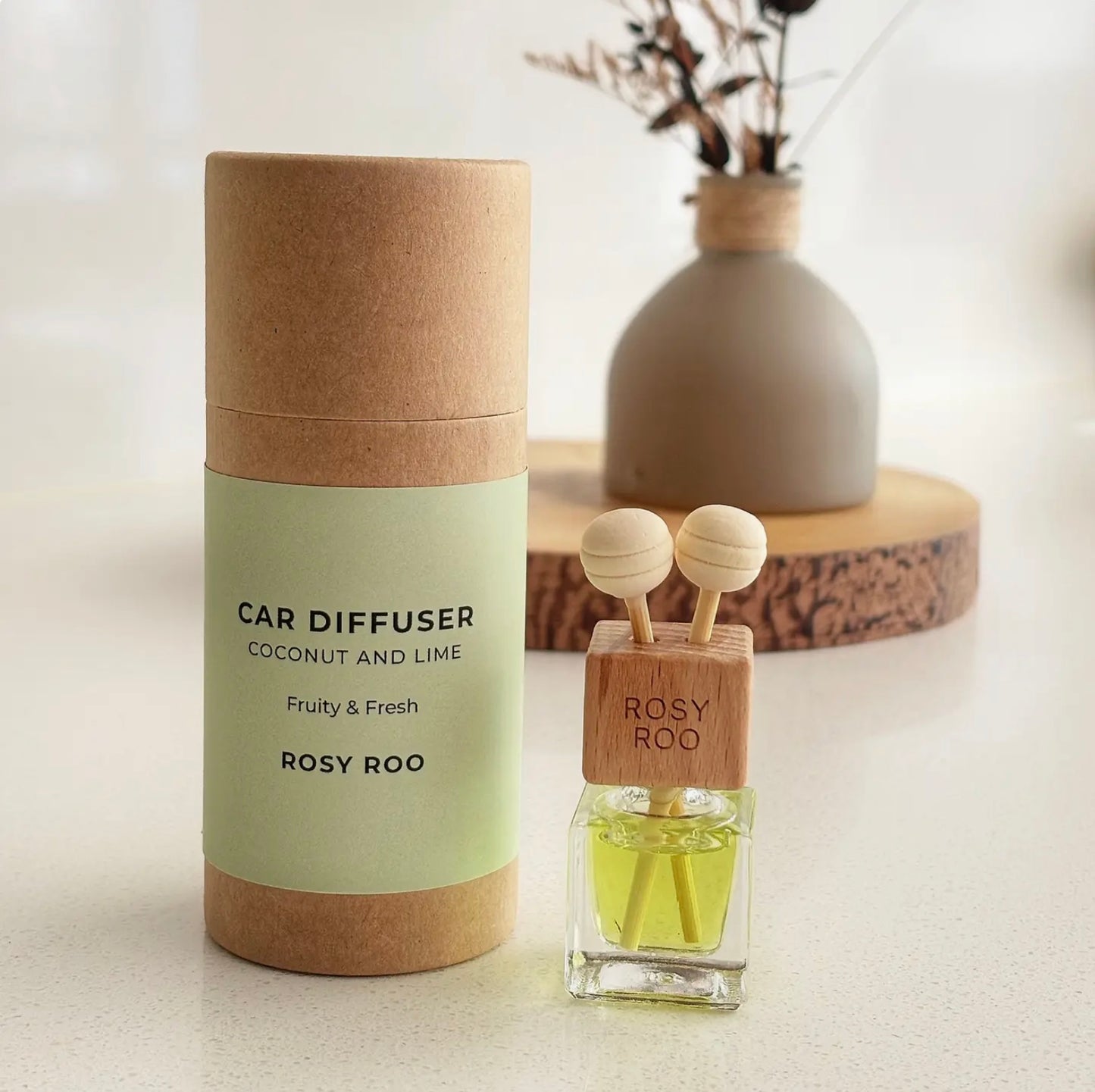 Rosy Roo | Coconut & Lime Car Diffuser