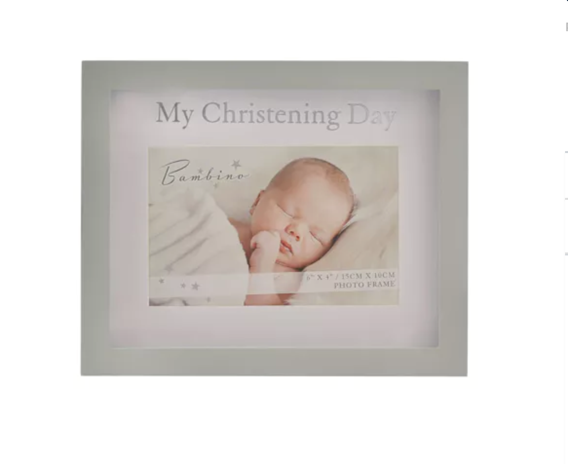 Bambino 'My Christening Day' Frame - 6"x4"