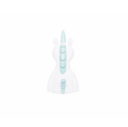 Mini White Unicorn with Pastel Blue Mane Colour Changing LED Nightlight