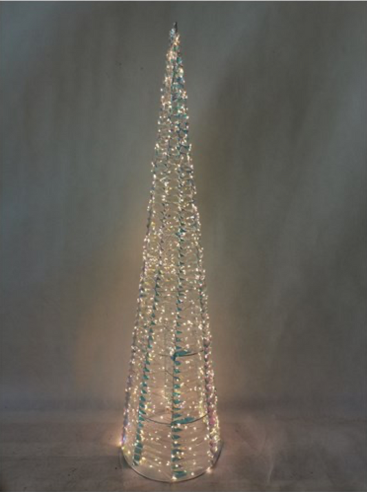 LED Iridescent Cone Tree 120cm