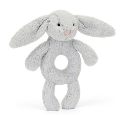 Jellycat | Bashful Silver Bunny Ring Rattle
