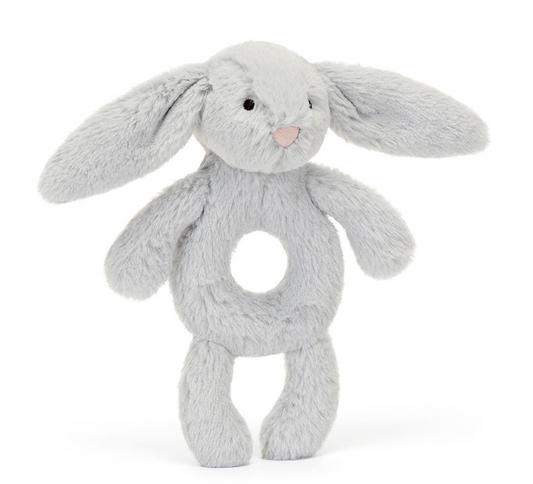 Jellycat | Bashful Silver Bunny Ring Rattle