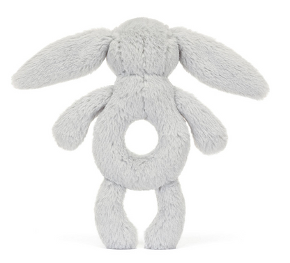 Jellycat | Bashful Silver Bunny Ring Rattle