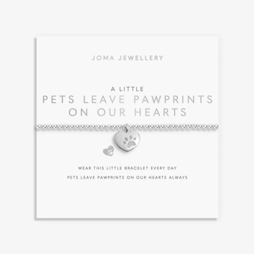 Joma Jewellery | A Little Pets Leave Pawprints On Our Hearts Bracelet