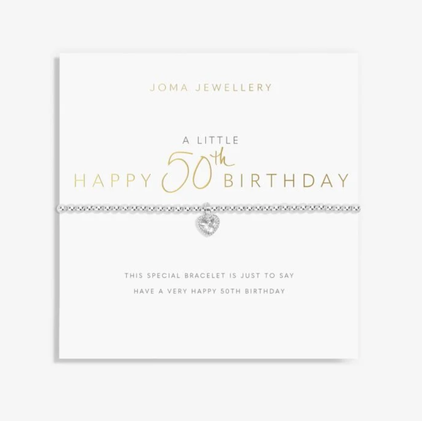Joma Jewellery | A Little Happy 50th Birthday Bracelet