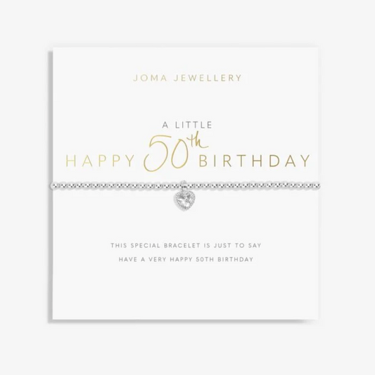 Joma Jewellery | A Little Happy 50th Birthday Bracelet