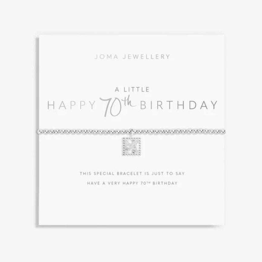 Joma Jewellery | A Little Happy 70th Birthday Bracelet