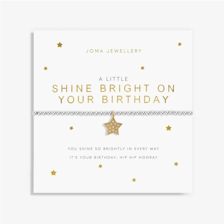 Joma Jewellery | A Little Shine Bright On Your Birthday Bracelet