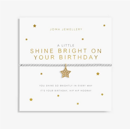 Joma Jewellery | A Little Shine Bright On Your Birthday Bracelet