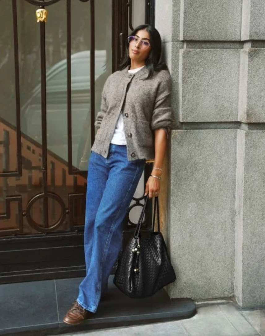 Katie Loxton | Black Nova Hand Woven Large Shoulder Bag