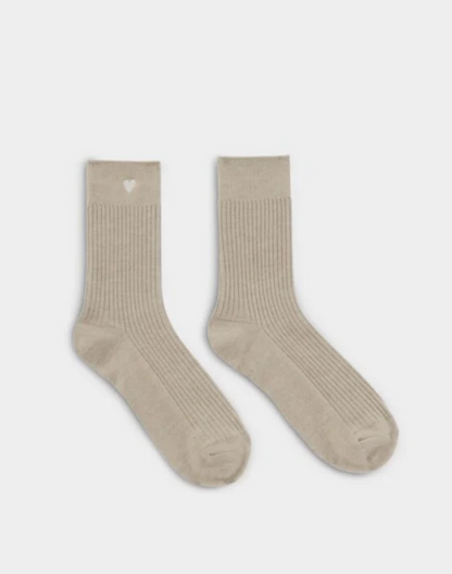 Katie Loxton | Taupe Heart Gift Boxed Snug Socks
