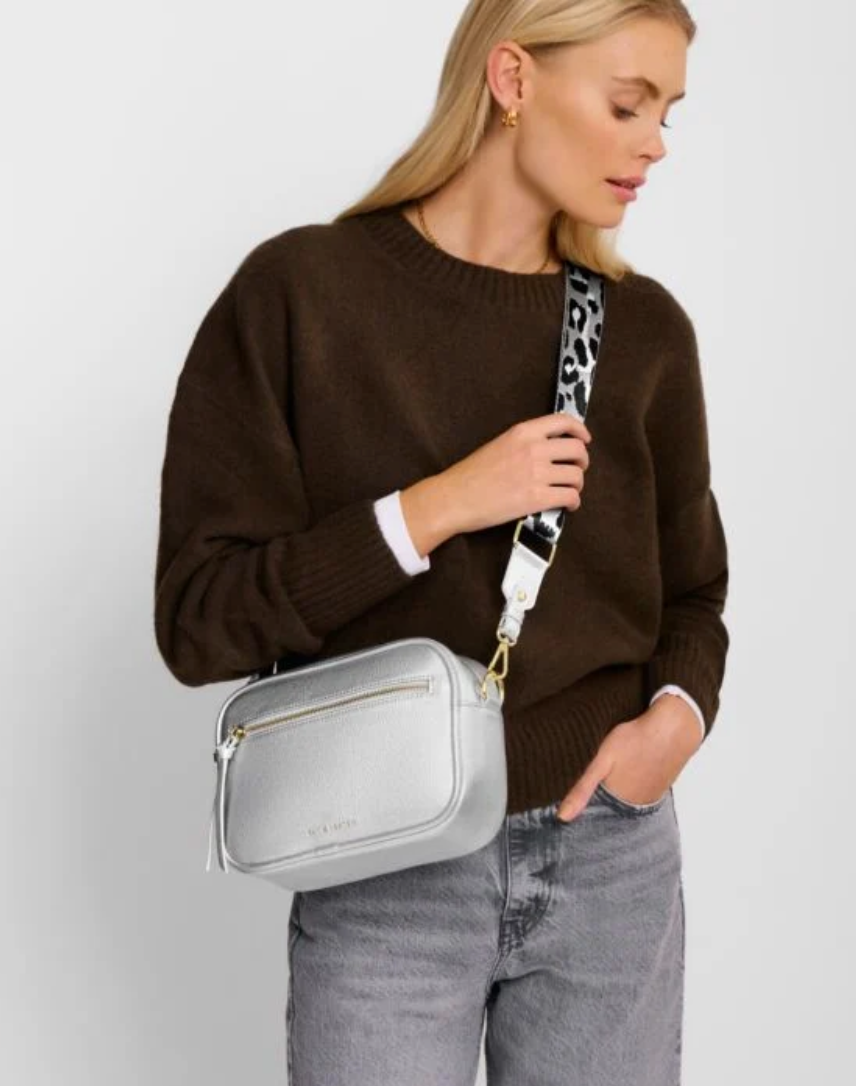 Katie Loxton | Silver Hallie Crossbody Bag